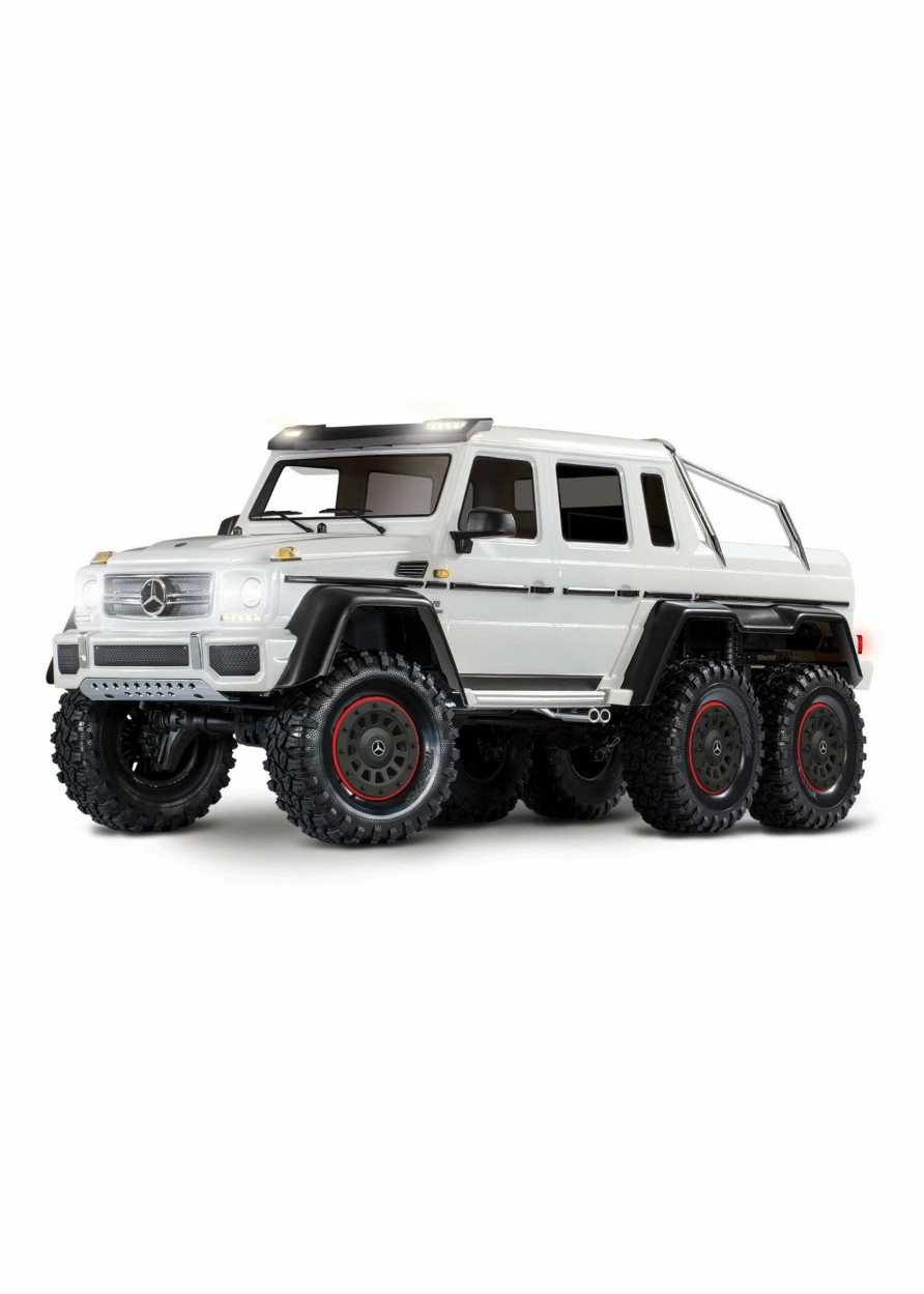 Cars & Trucks * | Traxxas 1/10 Mercedes-Benz G 63 Amg 6 6 Rtr Scale And Trail Crawler White