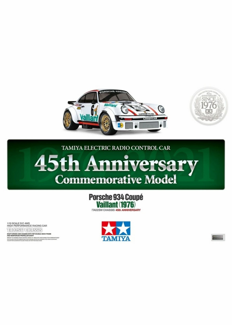 Cars & Trucks * | Tamiya 1/10 Porsche 934 Coupe Vaillant 1976 45Th Anniversary Ta02Sw Chassis Kit