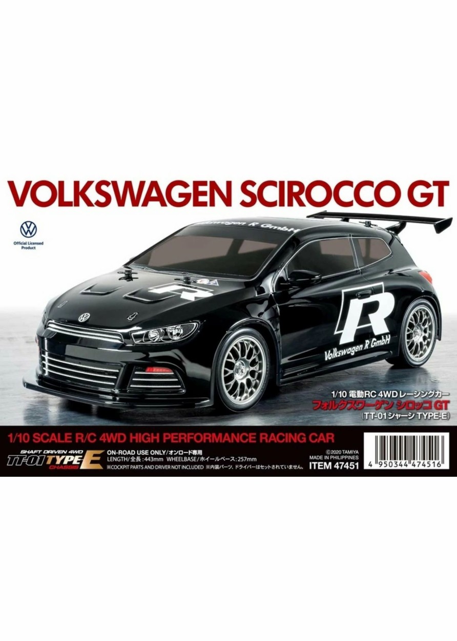 Cars & Trucks * | Tamiya 1/10 Volkswagen Scirocco Gt Tt-01 Type-E Chassis Kit