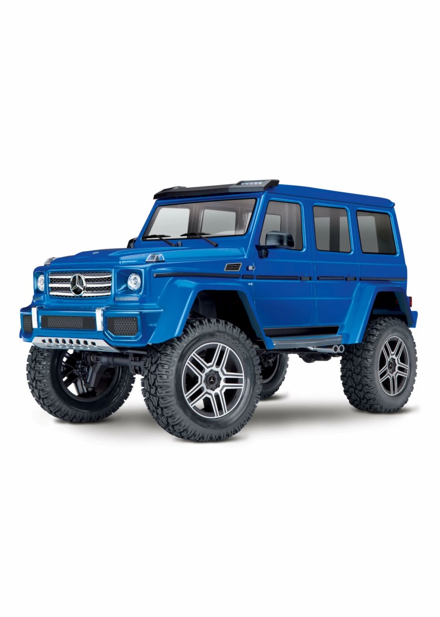 Cars & Trucks * | Traxxas 1/10 Trx-4 Mercedes-Benz G500 4X4 Rtr Scale And Trail Crawler Blue