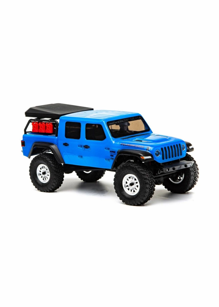 Cars & Trucks * | Axial 1/24 Scx24 Jeep Jt Gladiator 4Wd Rock Crawler Brushed Rtr Blue