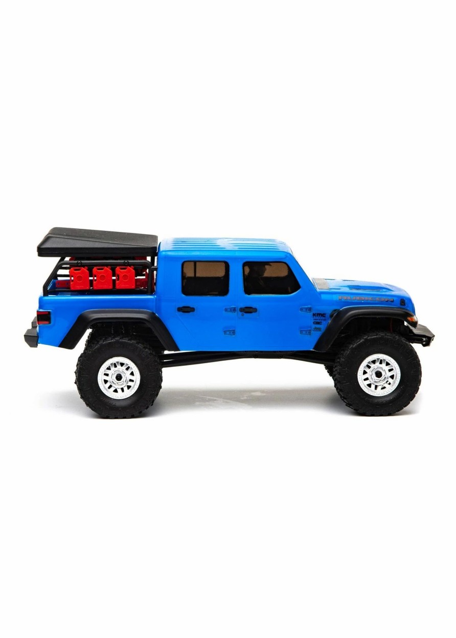 Cars & Trucks * | Axial 1/24 Scx24 Jeep Jt Gladiator 4Wd Rock Crawler Brushed Rtr Blue