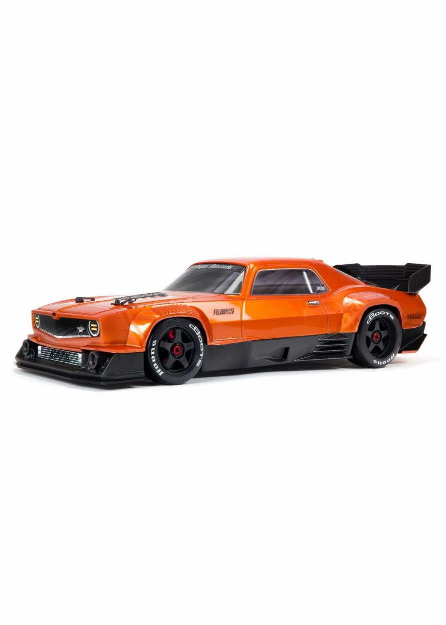 Cars & Trucks * | Arrma 1/7 Felony 6S Blx Street Bash All-Road Muscle Car Rtr Orange