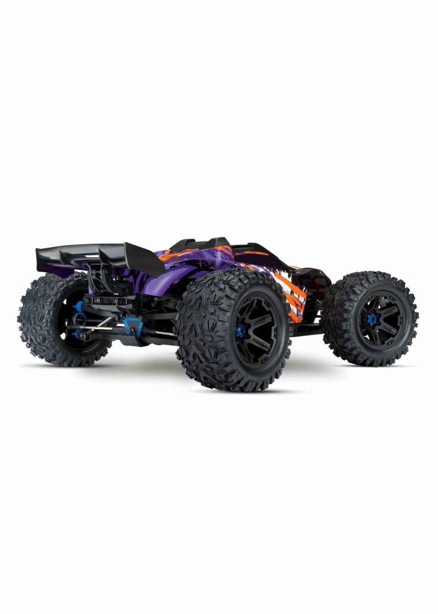 Cars & Trucks * | Traxxas 1/10 E-Revo Vxl 2.0 Rtr 4Wd Electric 6S Monster Truck Purple