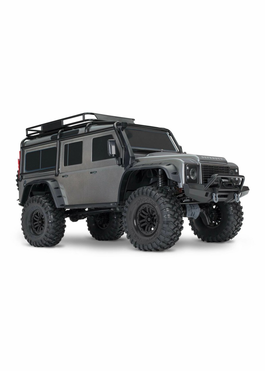 Cars & Trucks * | Traxxas 1/10 Trx-4 Defender Rtr Scale And Trail Crawler Silver