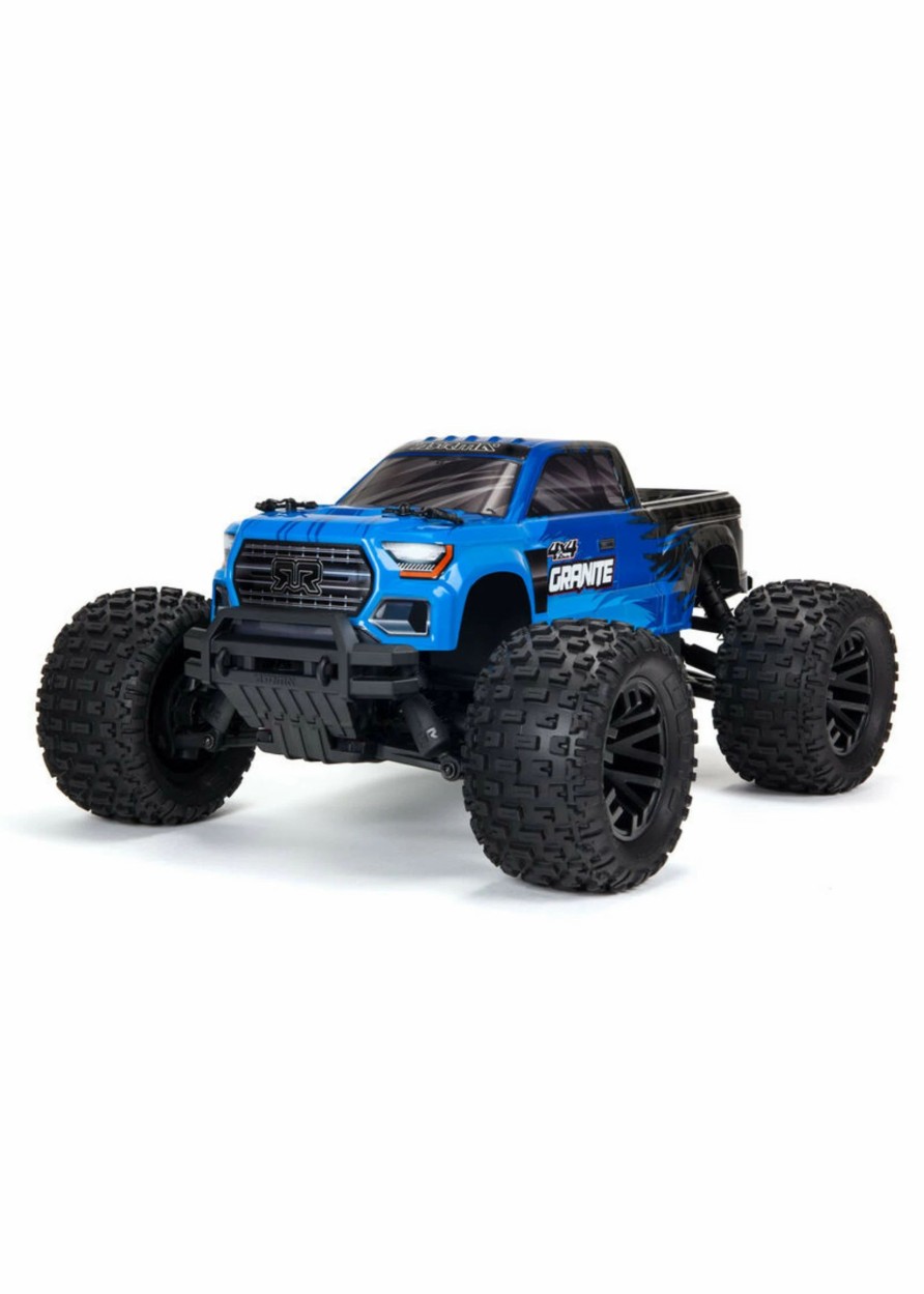 Cars & Trucks * | Arrma 1/10 Granite 4X4 V3 Mega 550 Brushed Monster Truck Rtr Blue