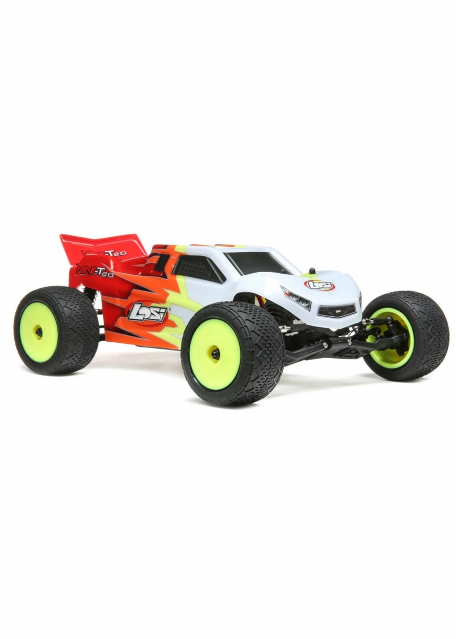 Cars & Trucks * | Losi 1/18 Mini-T 2.0 2Wd Stadium Truck Rtr, Red/White