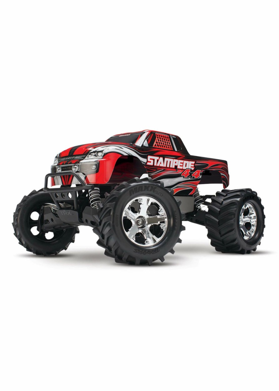 Cars & Trucks * | Traxxas 1/10 Stampede 4X4 Rtr Brushed 4Wd Monster Truck Red