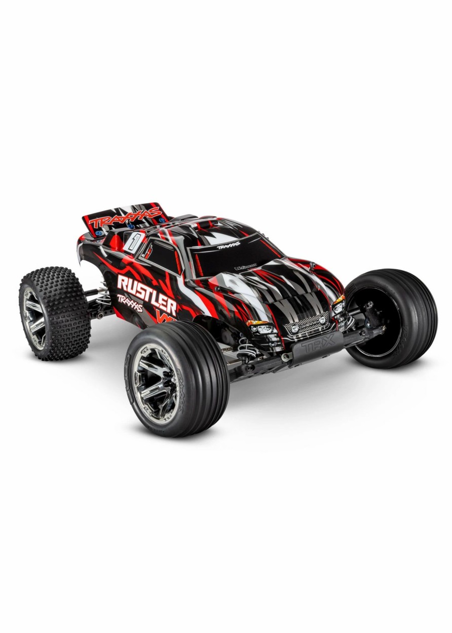 Cars & Trucks * | Traxxas 1/10 Rustler Vxl 2Wd Rtr Stadium Truck With Magnum 272R Red