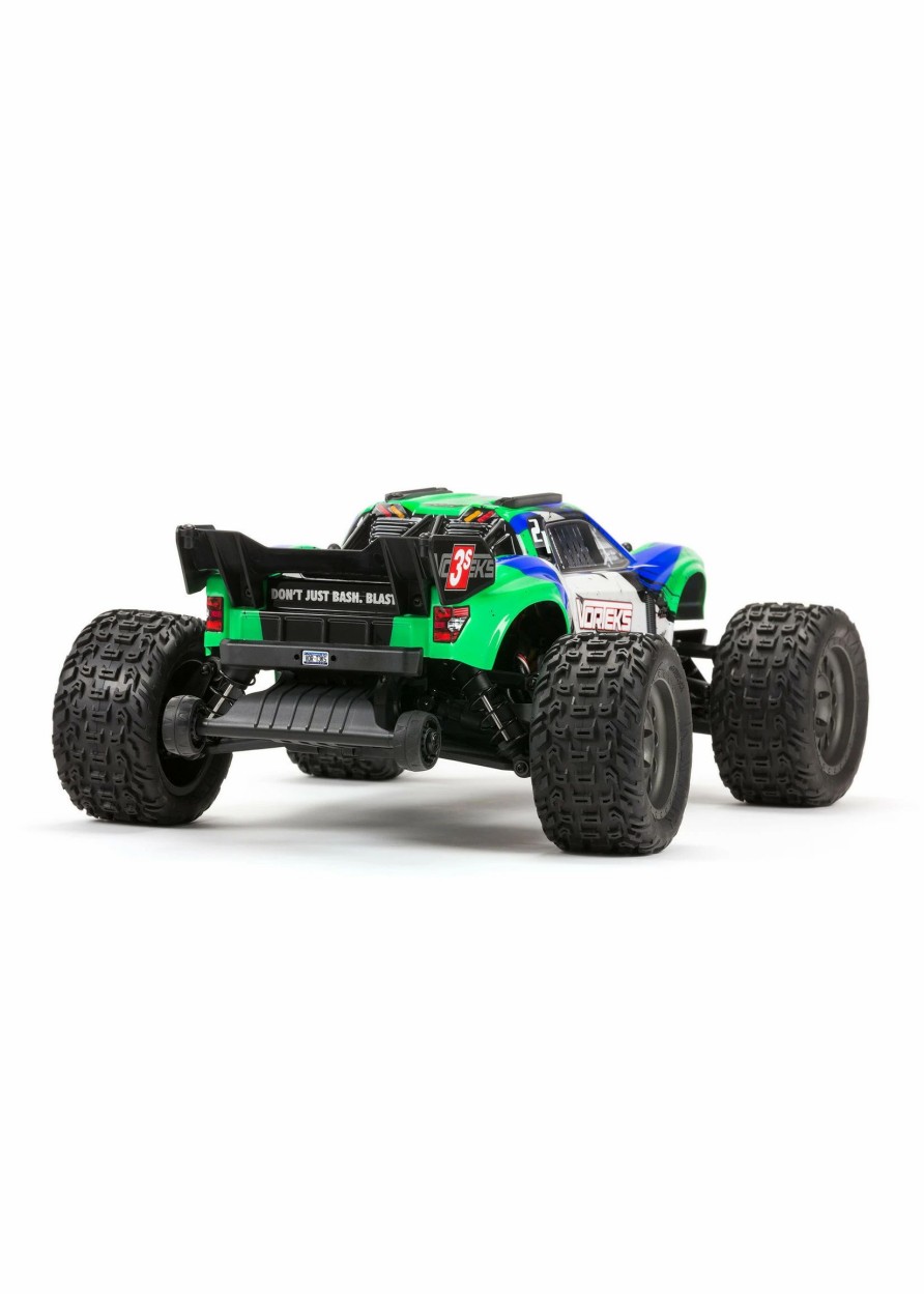 Cars & Trucks * | Arrma 1/10 Vorteks 4X4 3S Blx Stadium Truck Rtr Green