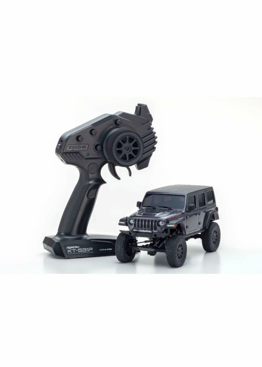 Cars & Trucks * | Kyosho 32521Gm Mini-Z 4 4 Jeep Wrangler Unlimited Rubicon Readyset Granite Crystal Metallic