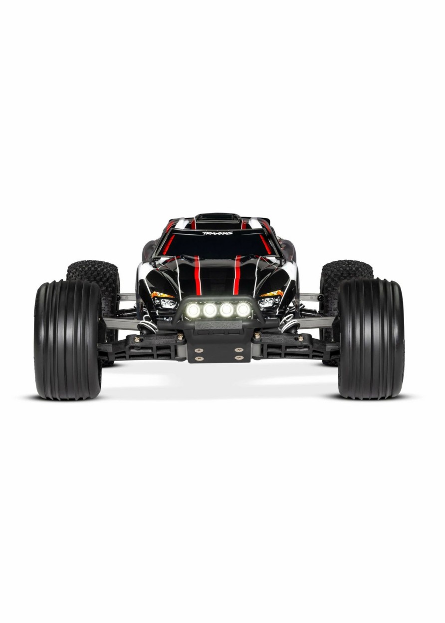 Cars & Trucks * | Traxxas 1/10 Rustler 2Wd Rtr Stadium Truck With Lights Red/Black