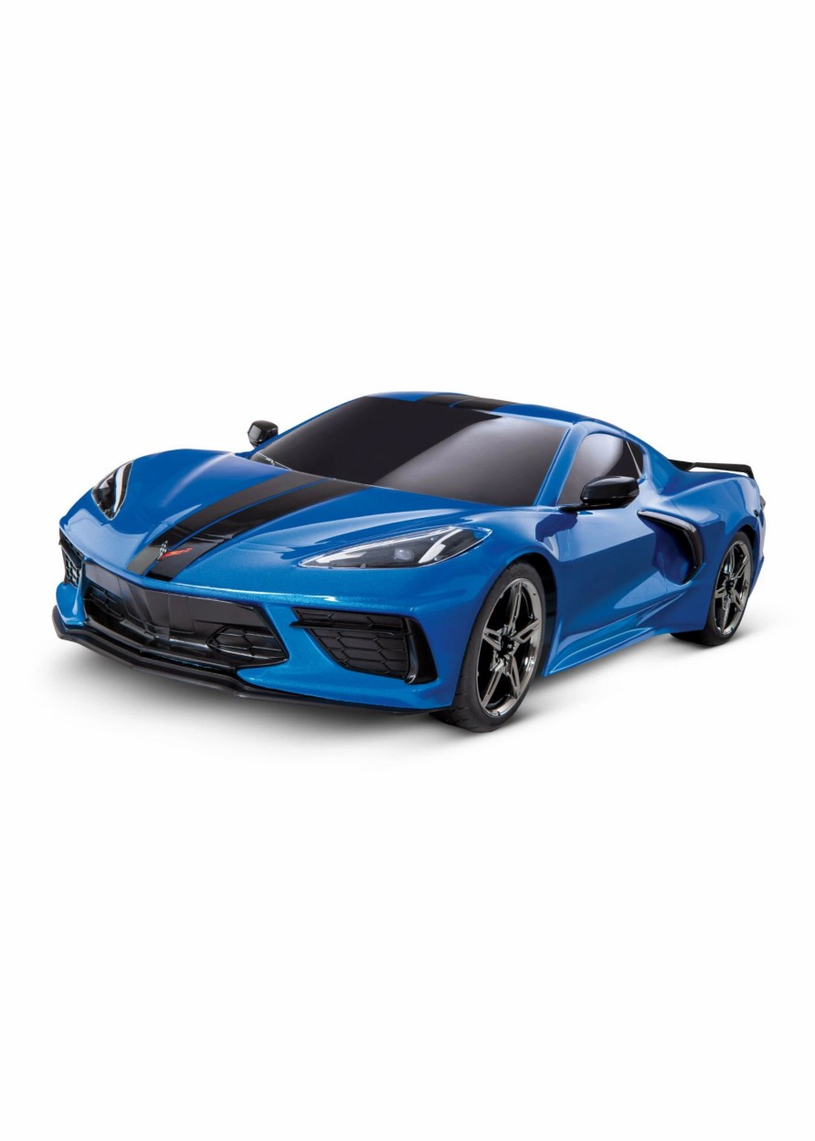 Cars & Trucks * | Traxxas 1/10 4-Tec 3.0 C8 Corvette Stingray Awd Rtr Supercar Blue