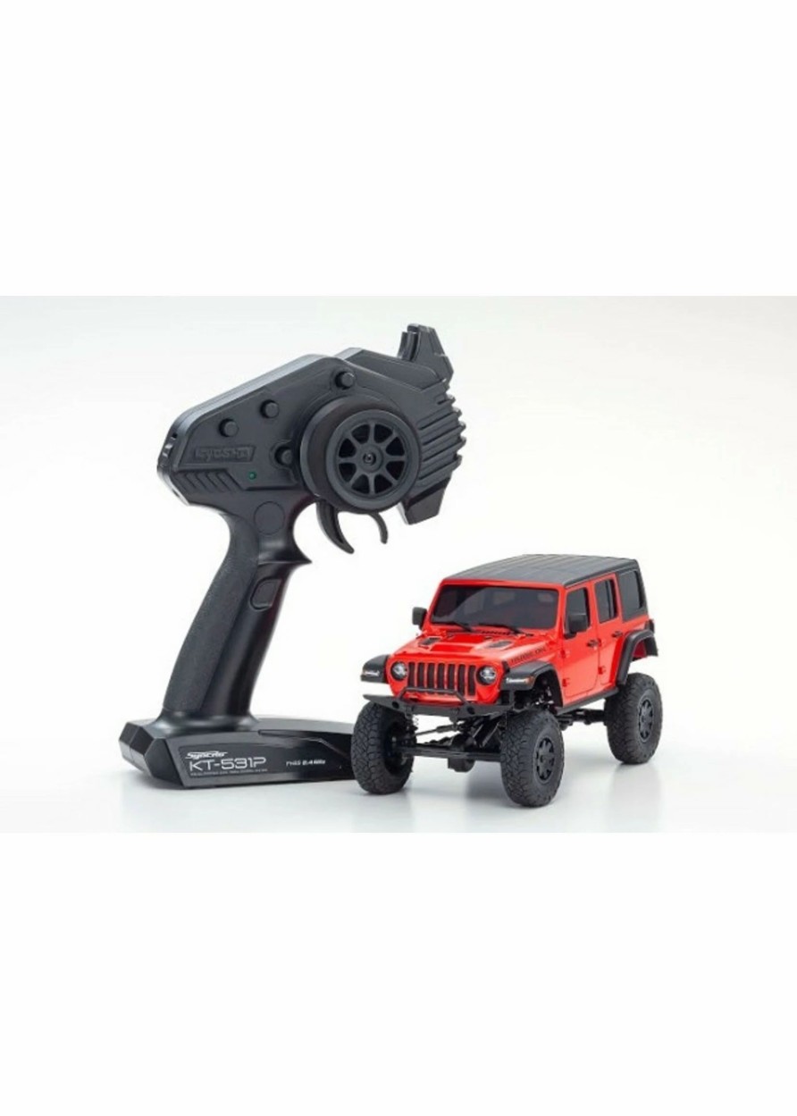 Cars & Trucks * | Kyosho 32521R Mini-Z 4X4 Jeep Wrangler Firecracker Red Readyset