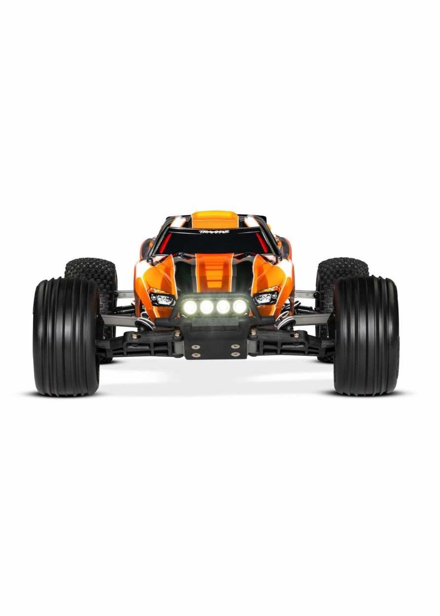 Cars & Trucks * | Traxxas 1/10 Rustler 2Wd Rtr Stadium Truck With Lights Orange