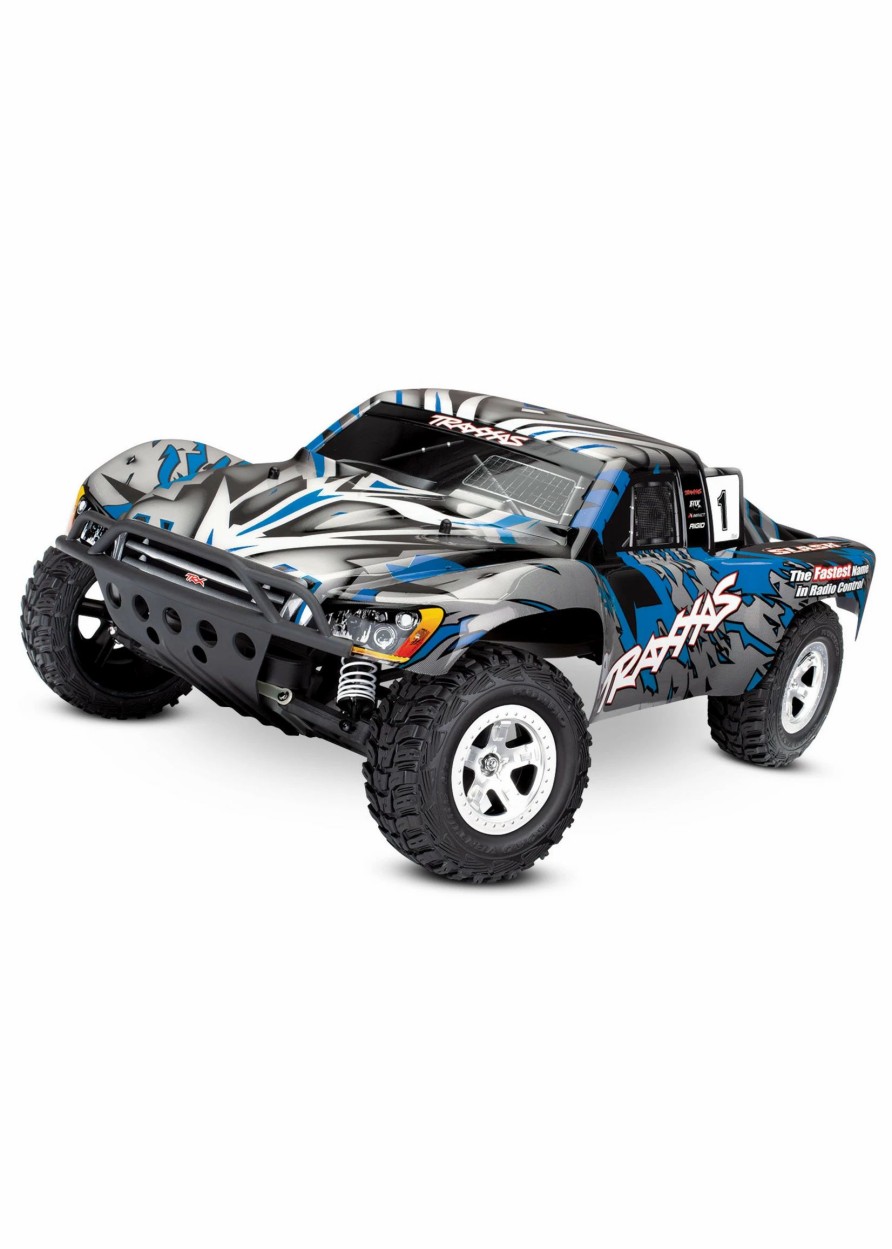 Cars & Trucks * | Traxxas 1/10 Slash 2Wd Rtr Short Course Truck Blue