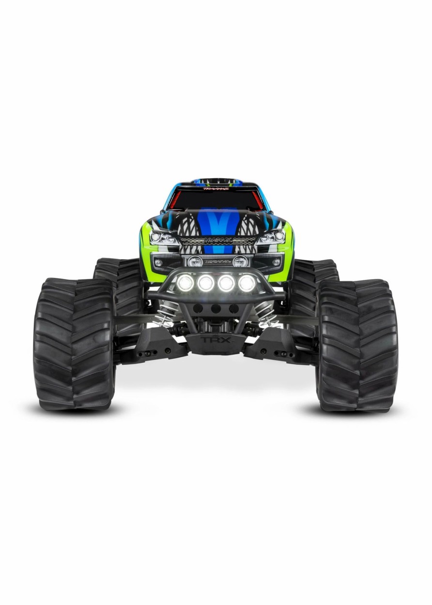 Cars & Trucks * | Traxxas 67054-61Blu Stampede 4X4 With Led Lights Blue/Green