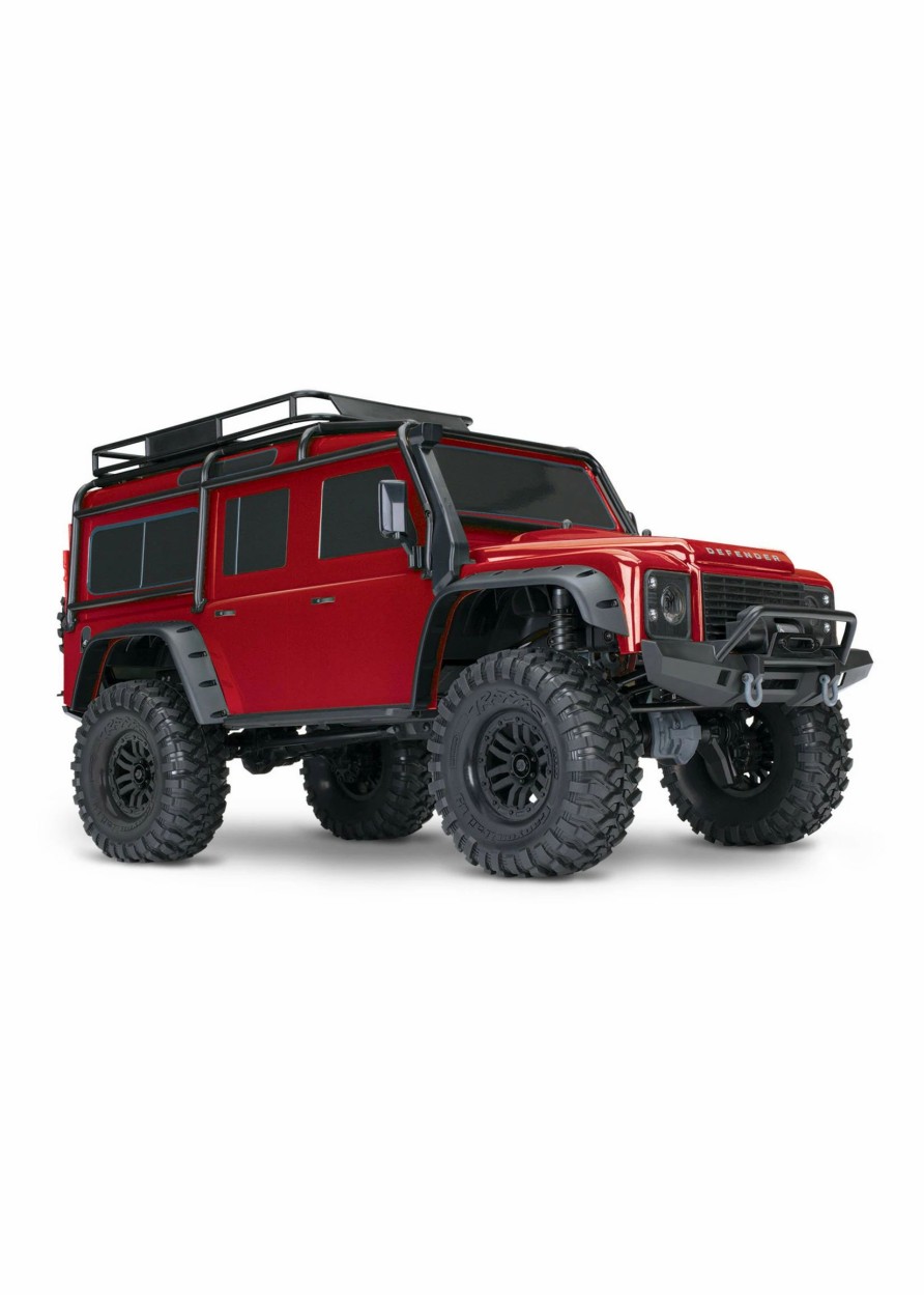 Cars & Trucks * | Traxxas 1/10 Trx-4 Defender Rtr Scale And Trail Crawler Red