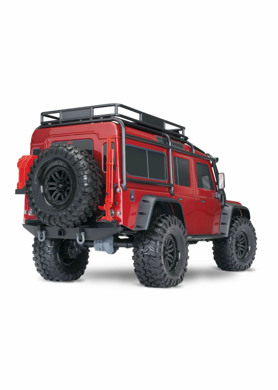 Cars & Trucks * | Traxxas 1/10 Trx-4 Defender Rtr Scale And Trail Crawler Red