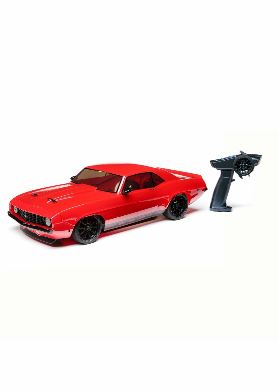 Cars & Trucks * | Losi 1/10 1969 Chevy Camaro V100 Awd Brushed Rtr Red