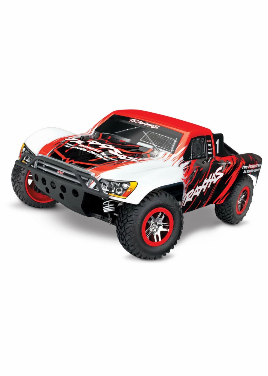 Cars & Trucks * | Traxxas 1/10 Slash 4X4 Vxl Tsm 4Wd Brushless Rtr Short Course Truck Red