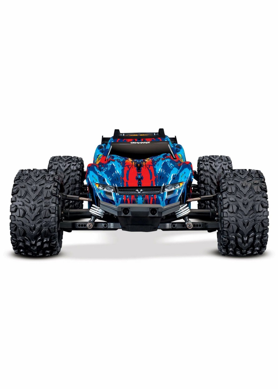 Cars & Trucks * | Traxxas 1/10 Rustler 4X4 Vxl Brushless Rtr 4Wd Stadium Truck Red