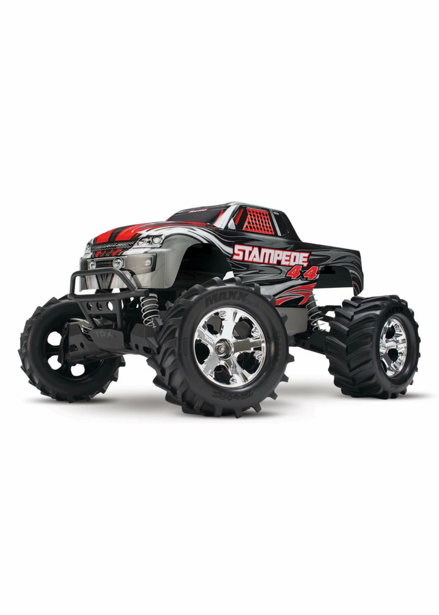 Cars & Trucks * | Traxxas 1/10 Stampede 4X4 Rtr Brushed 4Wd Monster Truck Silver