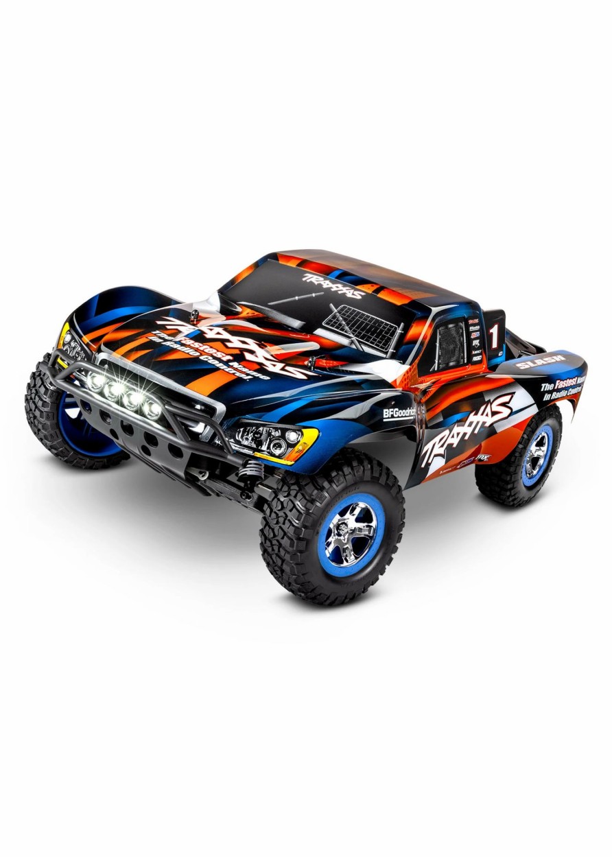 Cars & Trucks * | Traxxas 1/10 Slash 2Wd Rtr Short-Course Race Truck With Lights Orange