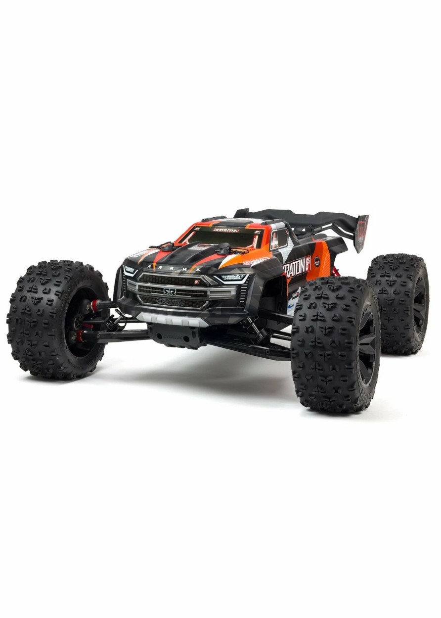 Cars & Trucks * | Arrma 1/5 Kraton 4X4 8S Blx Brushless Speed Monster Truck Rtr Orange