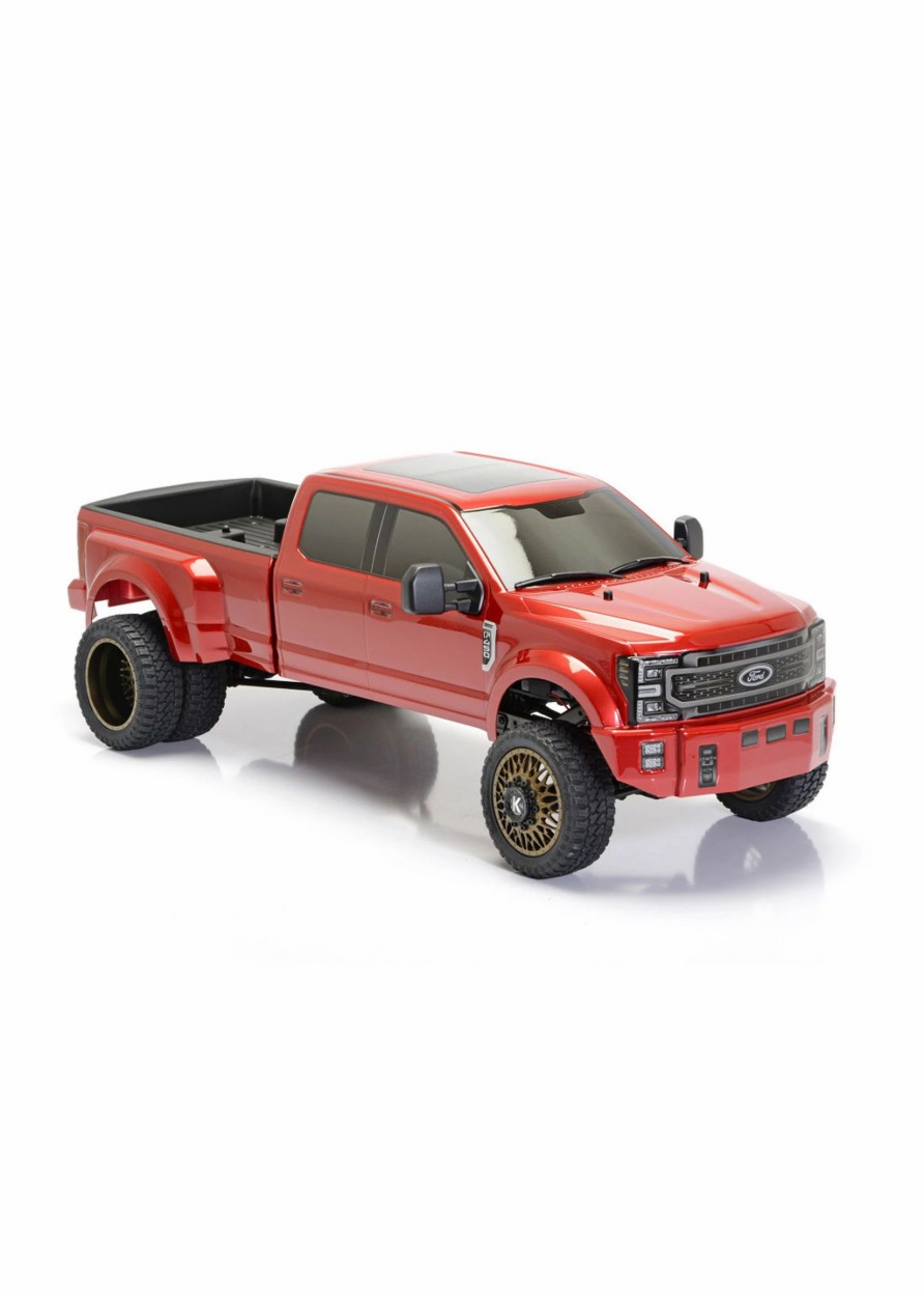 Cars & Trucks * | Cen Racing 1/10 Ford F450 4Wd Solid Axle Rtr Truck Red Candy Apple