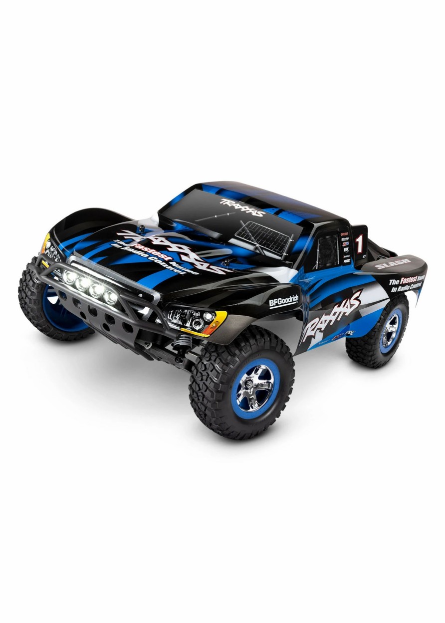 Cars & Trucks * | Traxxas 1/10 Slash 2Wd Rtr Short-Course Race Truck With Lights Blue