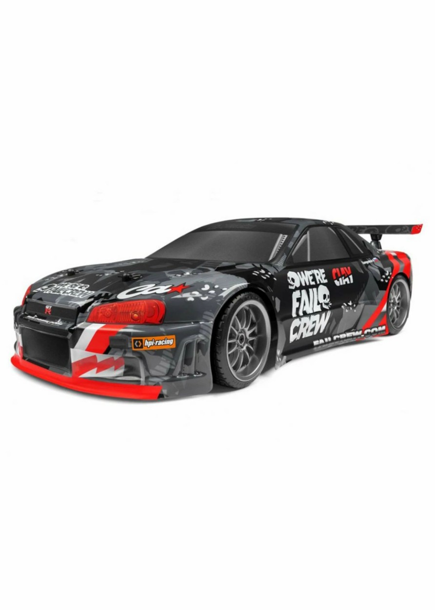 Cars & Trucks * | Hpi 120091 1/10 E10 Drift Fail Crew Nissan Skyline R34 Gt-R Rtr 4Wd