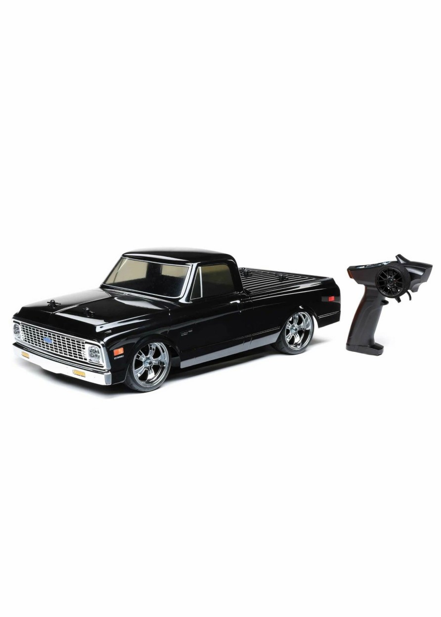 Cars & Trucks * | Losi 1/10 1972 Chevy C10 Pickup Truck V100 Awd Rtr Black