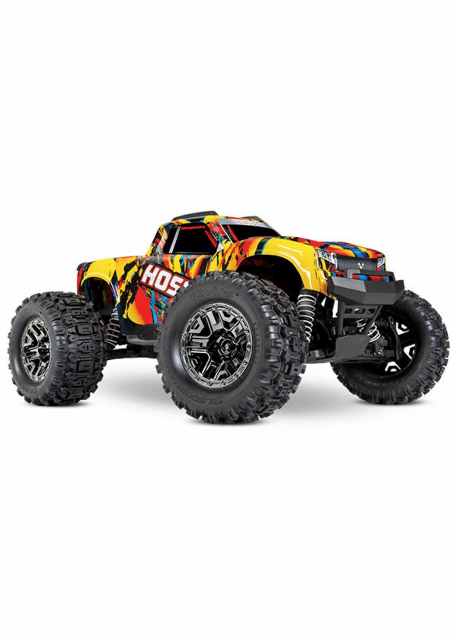 Cars & Trucks * | Traxxas 1/10 Hoss 4X4 Vxl Rtr Monster Truck Solar Flare