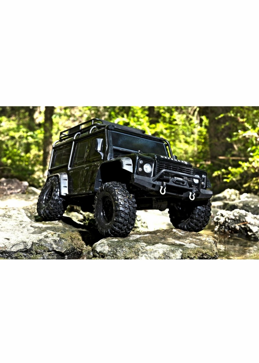 Cars & Trucks * | Traxxas 1/10 Trx-4 Defender Rtr Scale And Trail Crawler Black