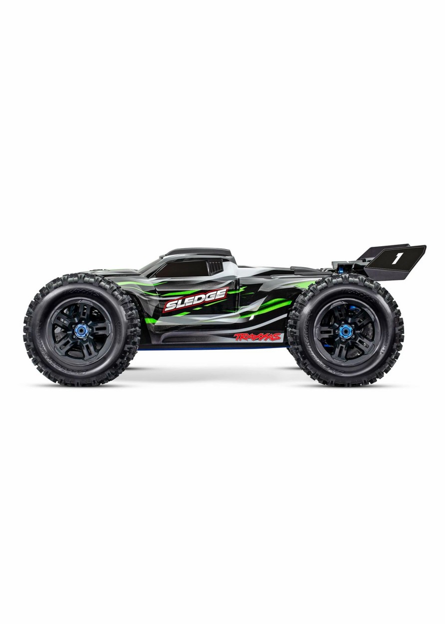 Cars & Trucks * | Traxxas 1/8 Sledge 4Wd Rtr Brushless Monster Truck Green