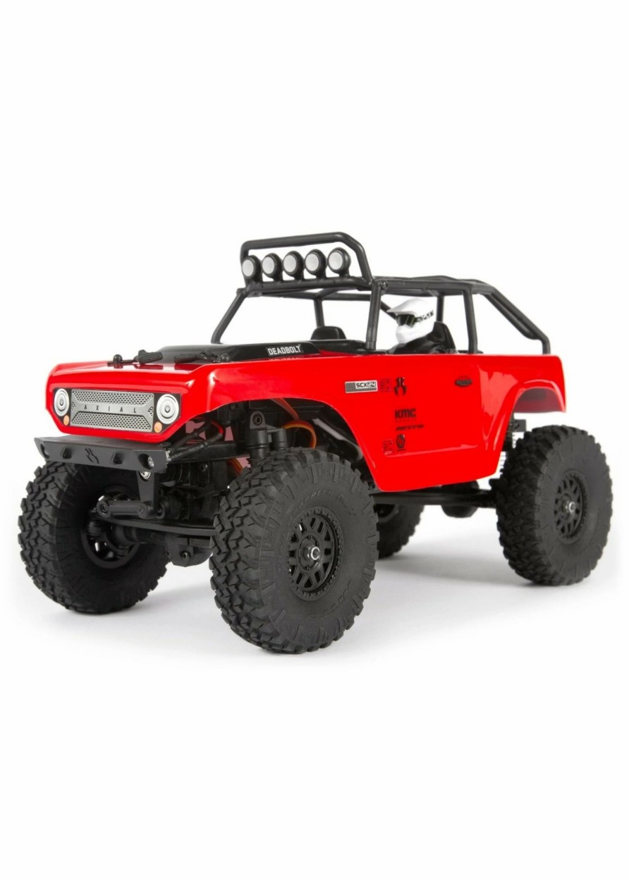 Cars & Trucks * | Axial 1/24 Scx24 Deadbolt 4Wd Rock Crawler Brushed Rtr Red