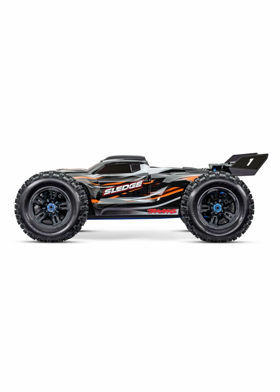 Cars & Trucks * | Traxxas 1/8 Sledge 4Wd Rtr Brushless Monster Truck Orange