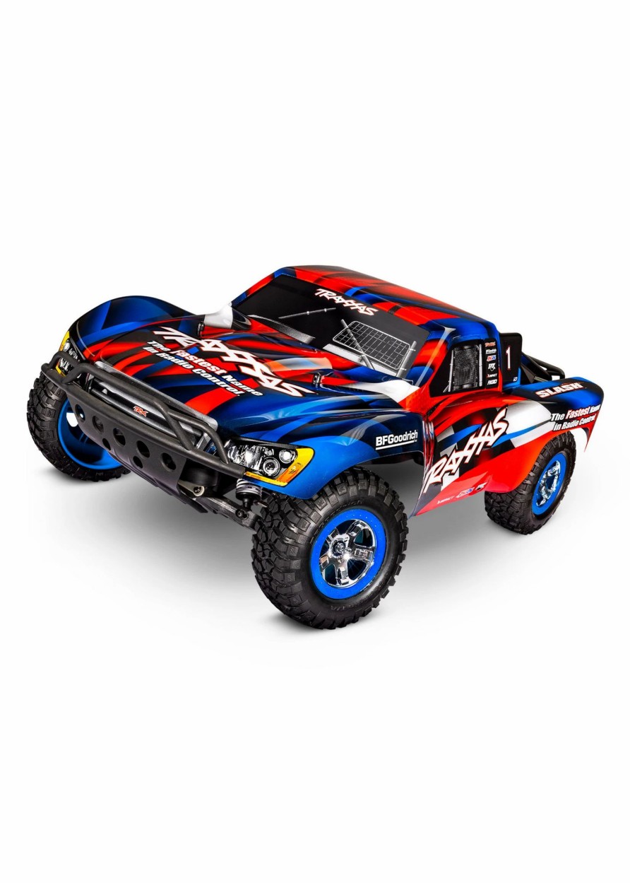 Cars & Trucks * | Traxxas 1/10 Slash 2Wd Rtr Short Course Truck Red/Blue