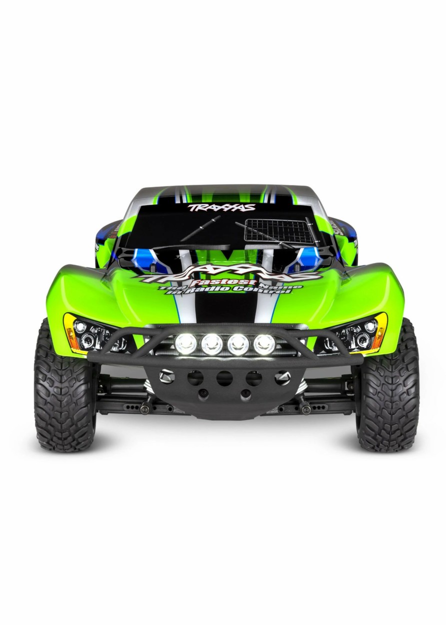 Cars & Trucks * | Traxxas 1/10 Slash 4X4 Rtr Brushed Sct With Led Lights Green