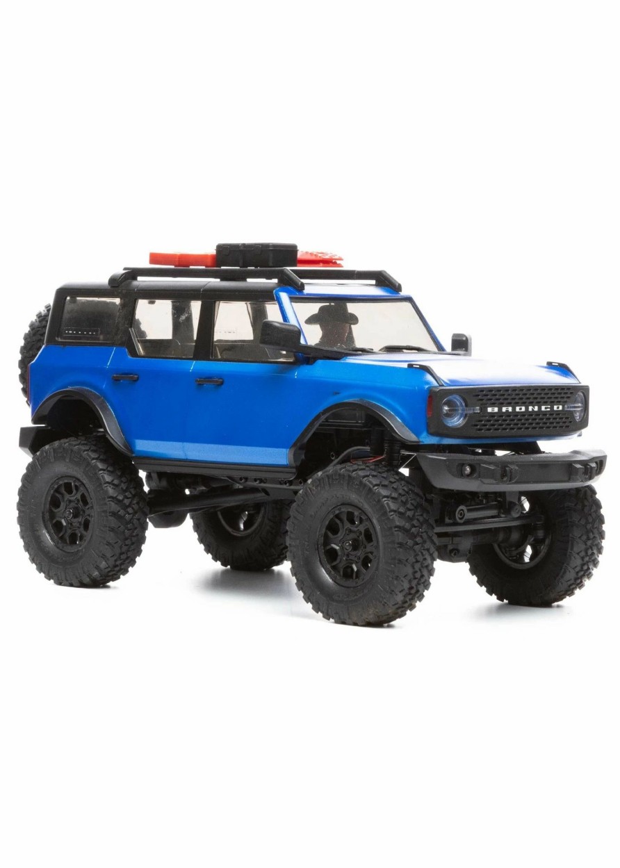 Cars & Trucks * | Axial 1/24 Scx24 2021 Ford Bronco 4Wd Truck Brushed Rtr Blue