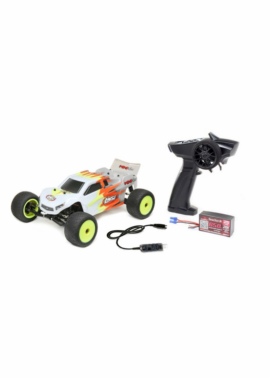 Cars & Trucks * | Losi 1/18 Mini-T 2.0 2Wd Stadium Truck Rtr, Gray/White