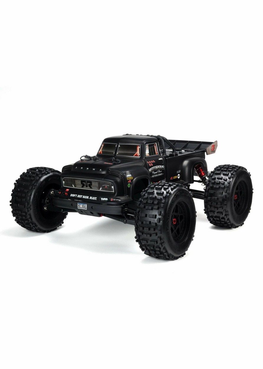 Cars & Trucks * | Arrma 1/8 Notorious 6S V5 4Wd Blx Stunt Truck With Spektrum Firma Rtr Black