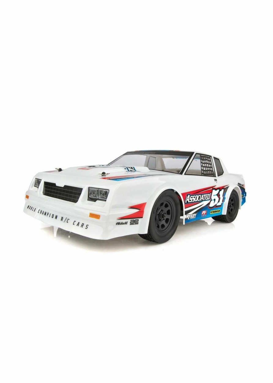 Cars & Trucks * | Associated 1/10 Sr10 2Wd Dirt Oval Race Car Rtr White