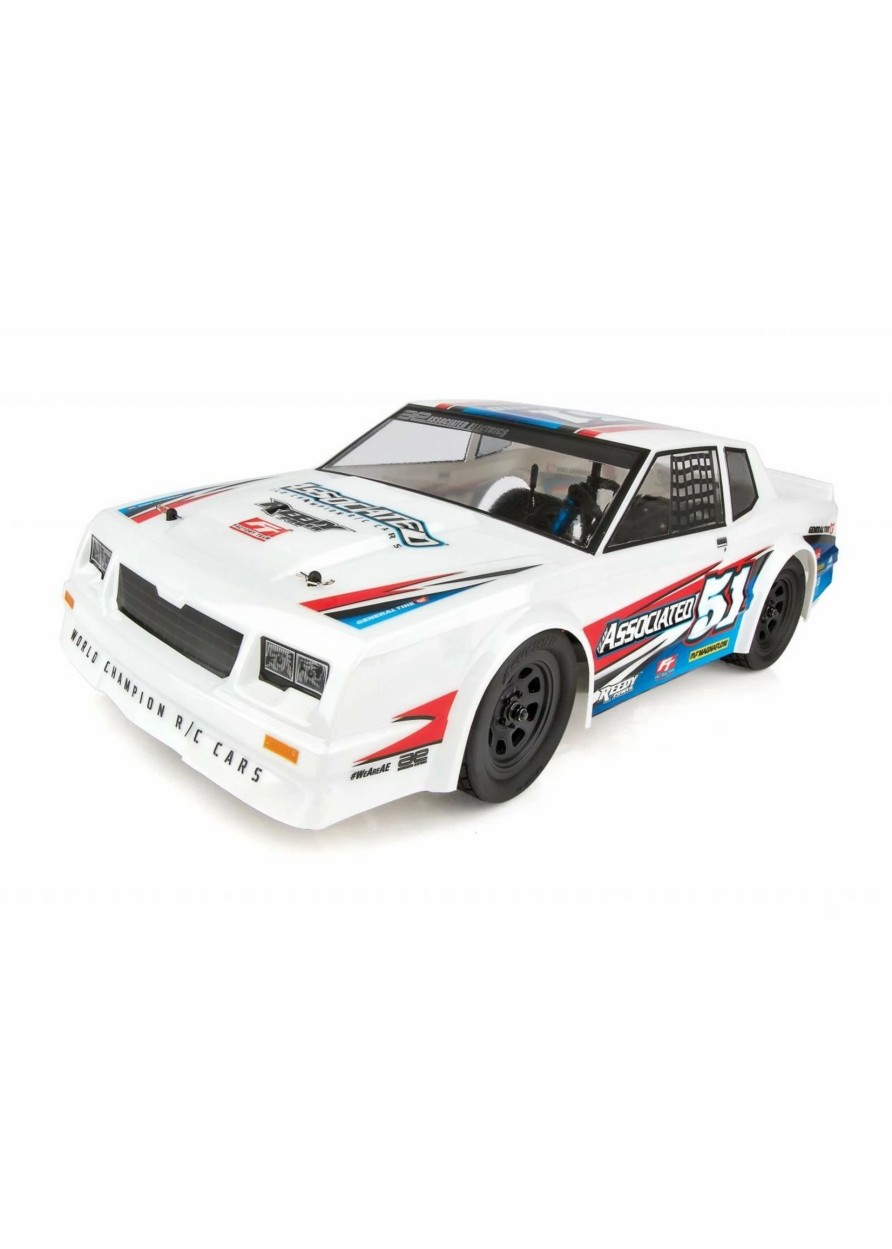 Cars & Trucks * | Associated 1/10 Sr10 2Wd Dirt Oval Race Car Rtr White