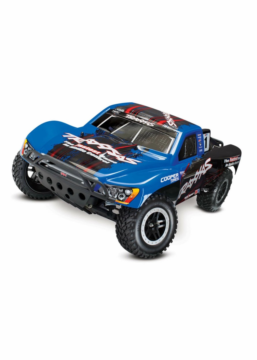 Cars & Trucks * | Traxxas 1/10 Slash Vxl Tsm 2Wd Brushless Rtr Short Course Truck Blue