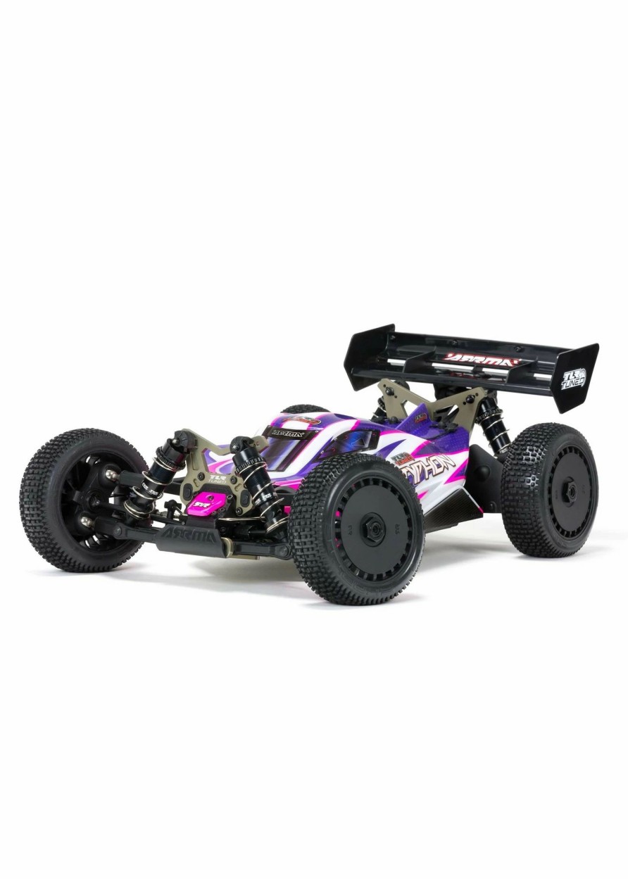 Cars & Trucks * | Arrma 1/8 Tlr Tuned Typhon 4Wd Roller Buggy Pink/Purple