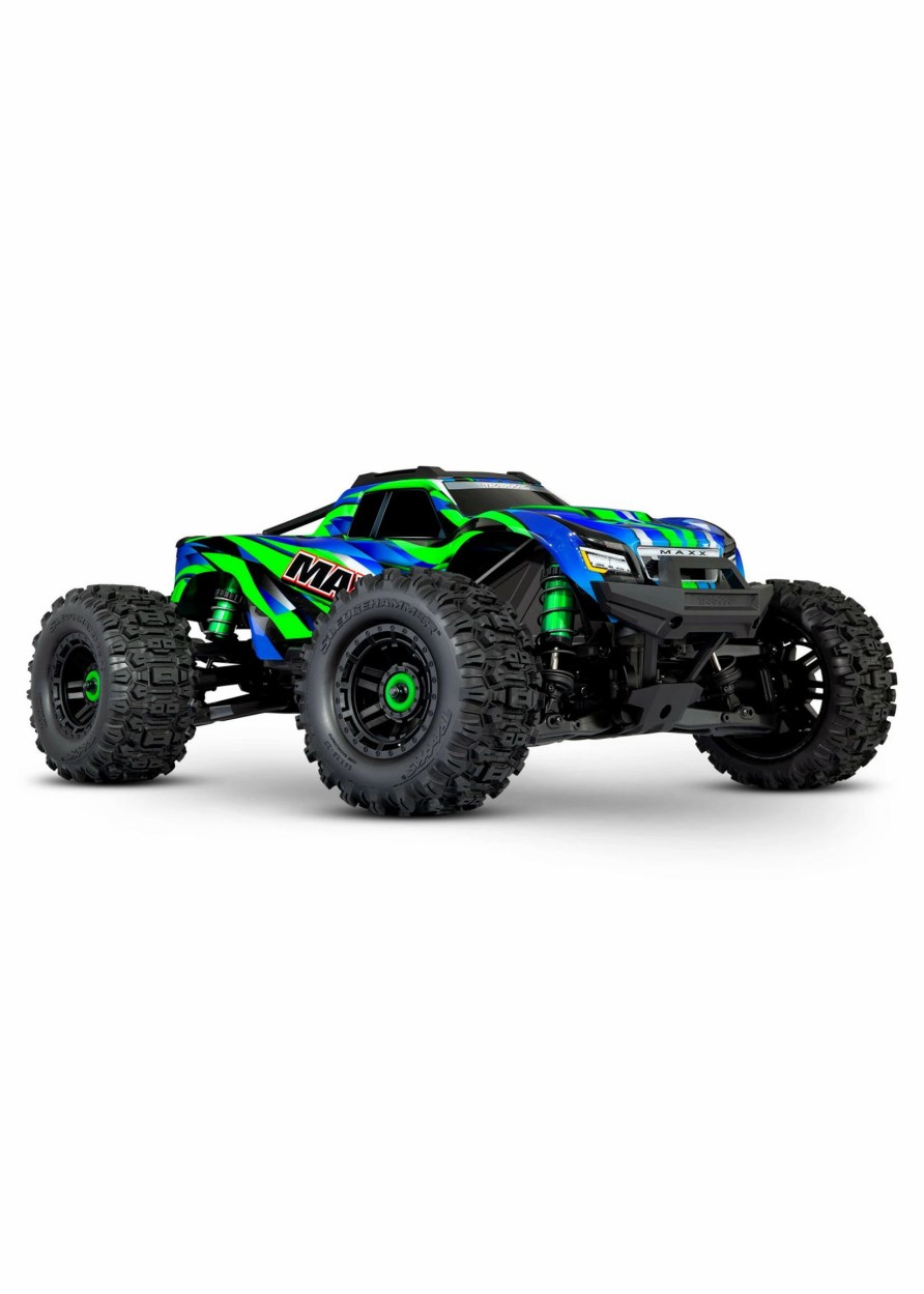 Cars & Trucks * | Traxxas 1/10 Maxx Rtr Monster Truck With Widemaxx Green