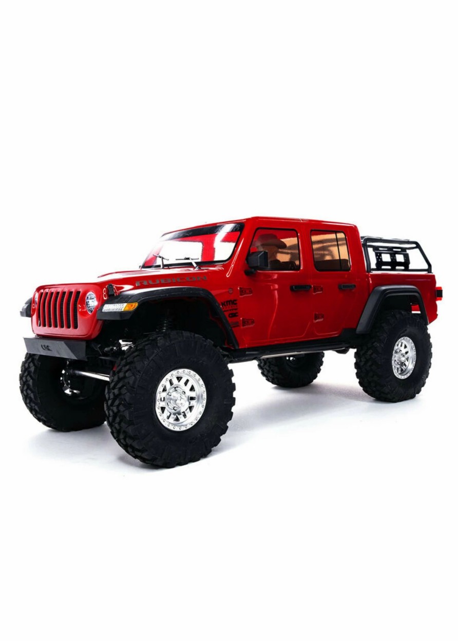 Cars & Trucks * | Axial 1/10 Scx10 Iii Jeep Jt Gladiator With Portals Rtr Red